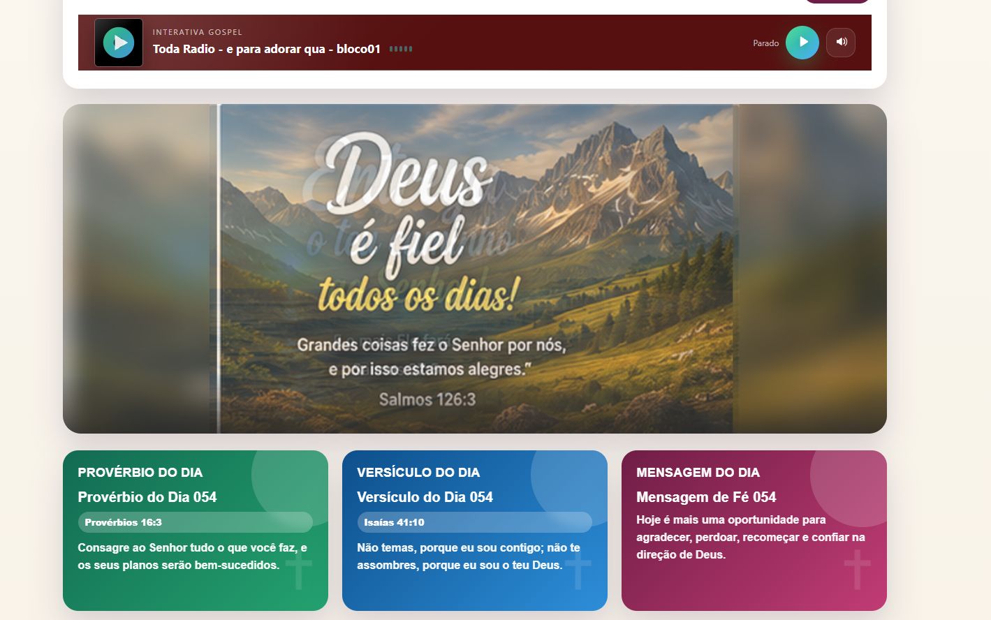 radio GOSPEL + Noticias automaticas